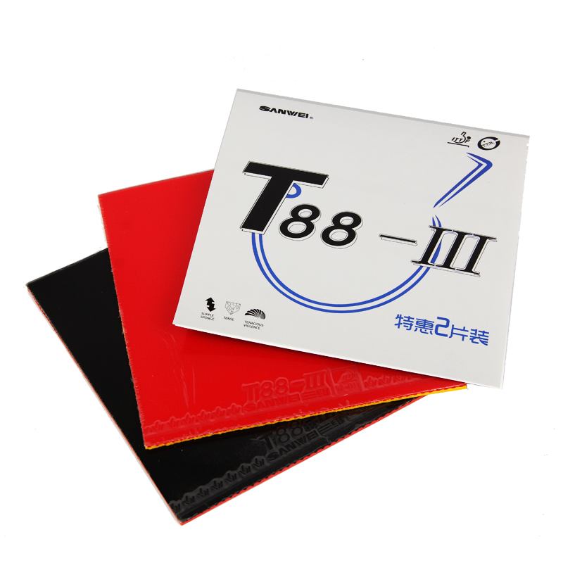 Table Tennis Spin - 1 Rot 1 Schwarz Original SANWEI