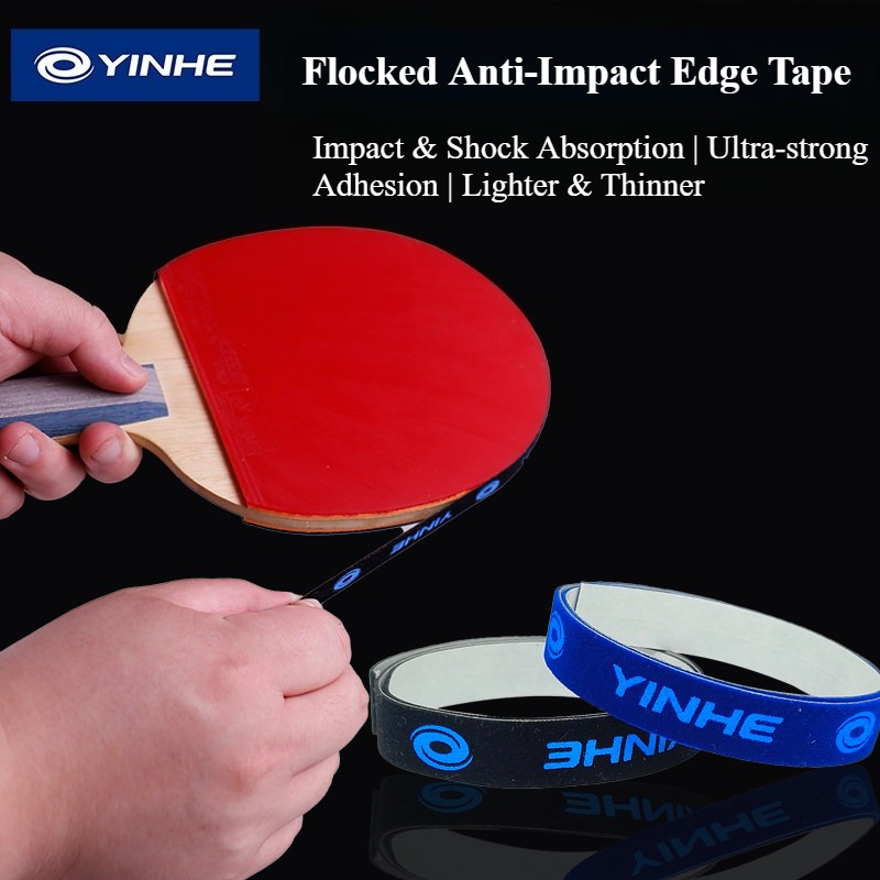 Table Tennis Edge - Yinhe Selbstklebender Kantenschutz für Tischtennisschläger, Schwamm/Beflockter