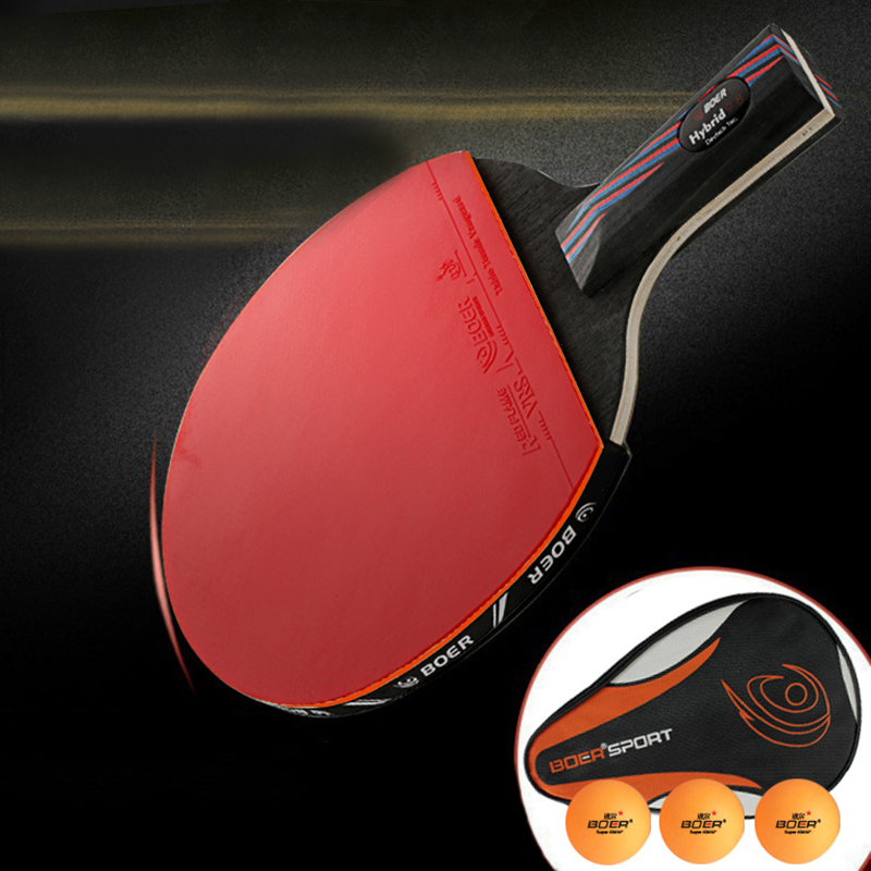 Forehand Training Ball - BOER 7-lagiger Tischtennisschläger für professionelles Training