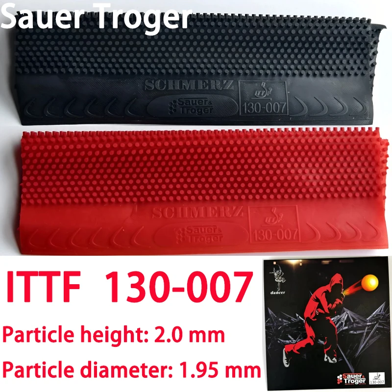 Table Tennis Spin - Sauer Troger Dancer 007 Einzelgummi Super