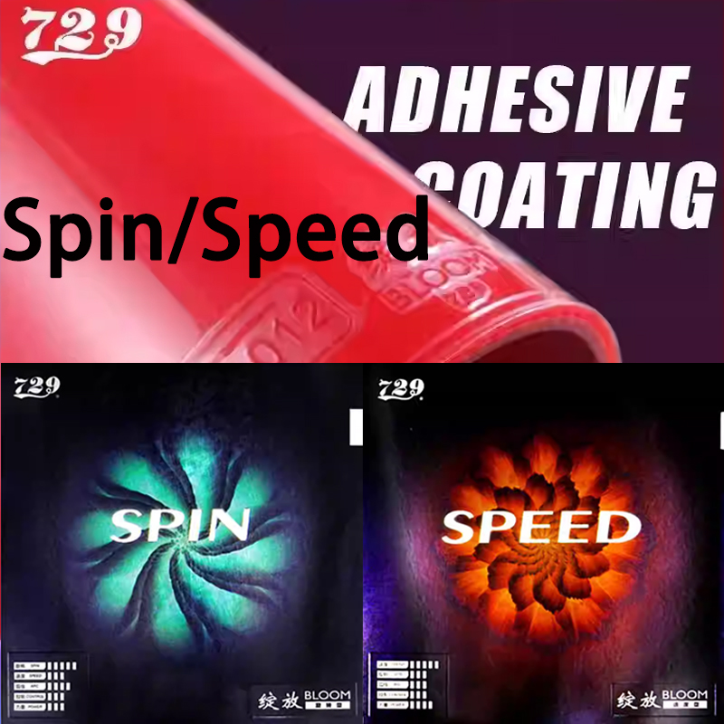 Table Tennis Spin - 729 Friendship Power/SPIN Tischtennisbelag mit Noppen,