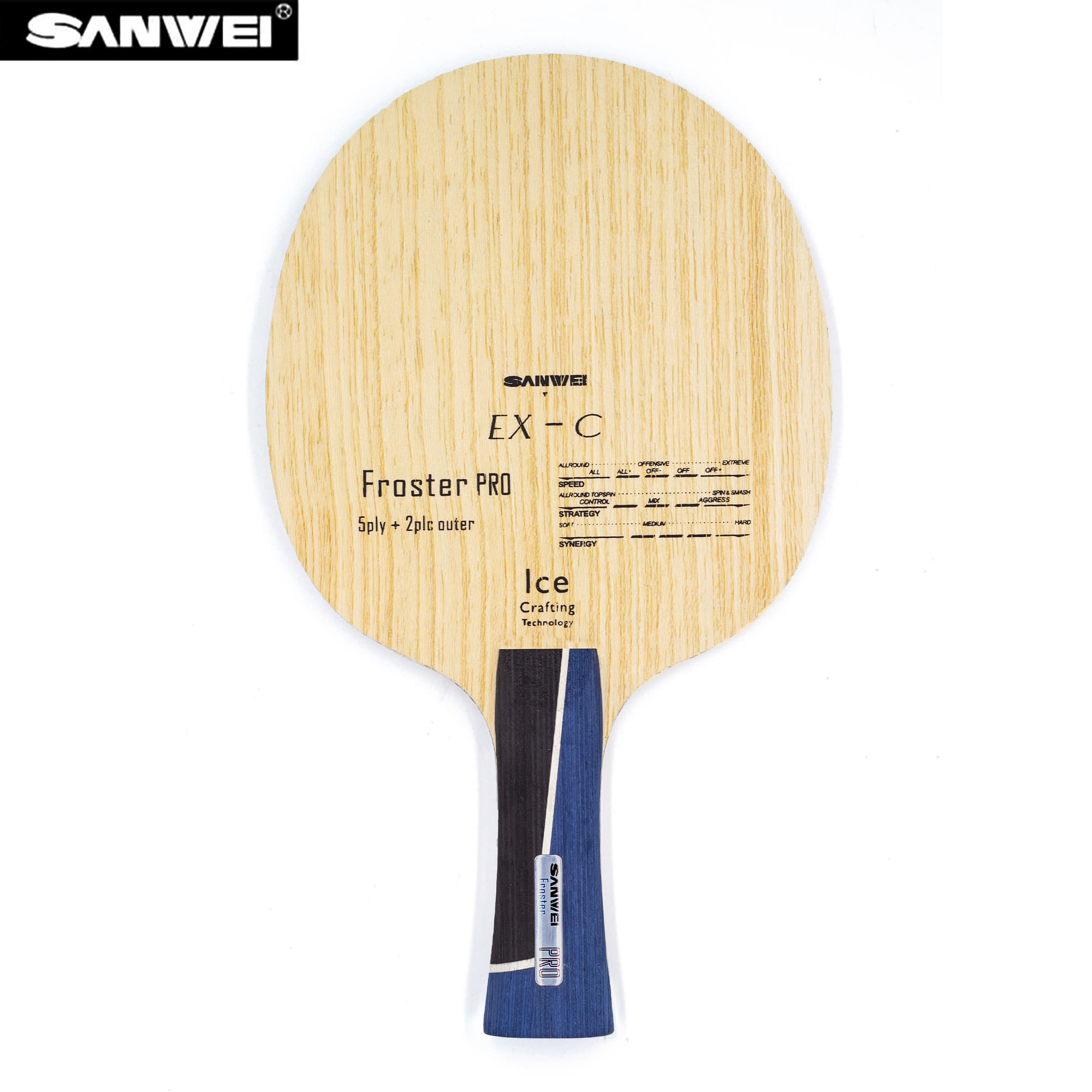 Table Tennis Edge - SANWEI ALC Tischtennis Blade Froster Pro