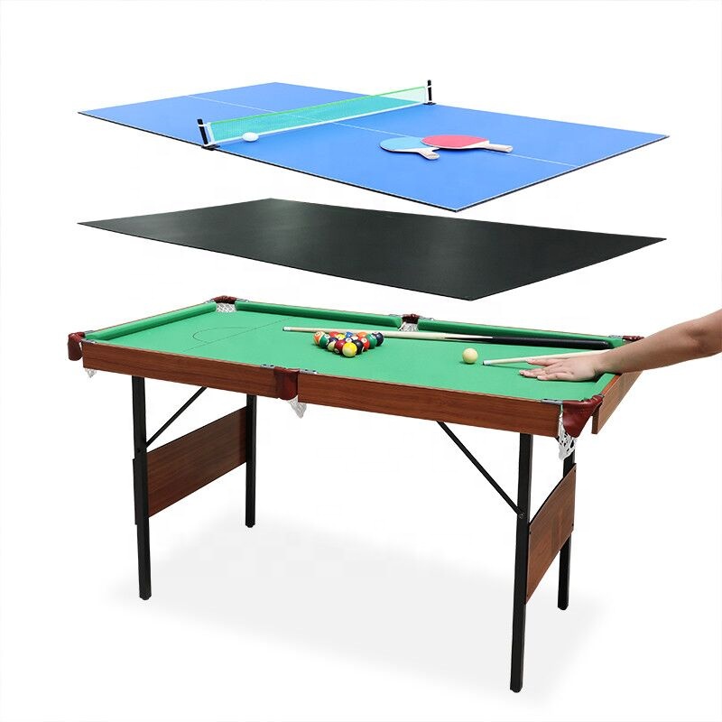 Table Tennis Kids - 3-in-1 Multifunktions-Snooker-, Billard-, Tischtennis- und Esstisch