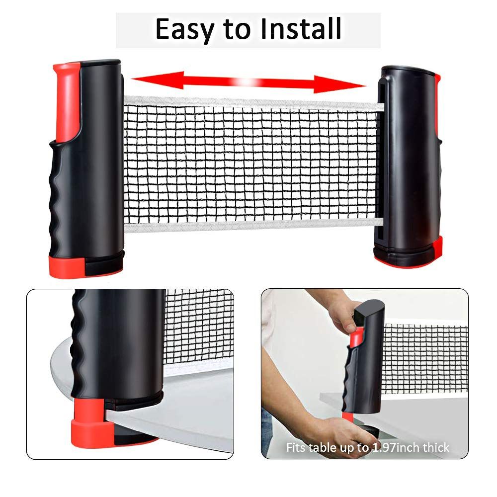 Einziehbares Tischtennisnetz-S – Table Tennis Net Set Bewertung und Preis